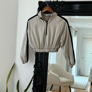 Fashion Nova | Women’s Tan & Black Quarter Zip Long Sleeve Jacket